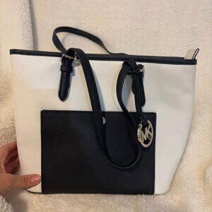 Michael Kors Black and White Bag